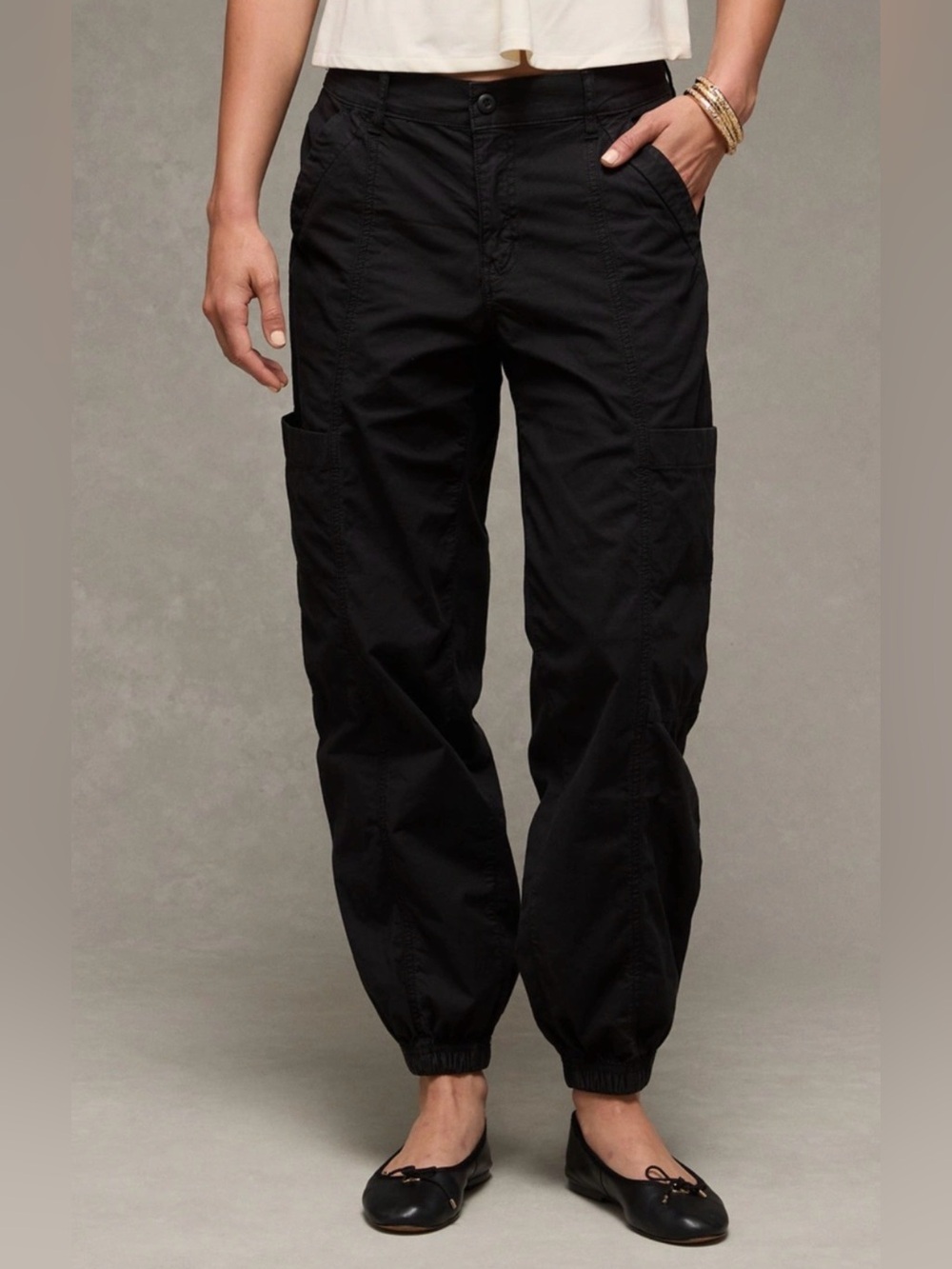 American Eagle Outfitters Black Cargo Pants